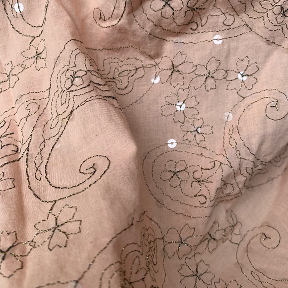 Ladies size Medium skirt light coral and sequins - Picture 2 of 3